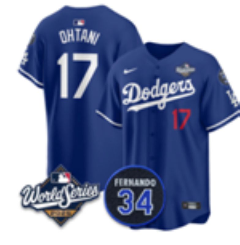 Men 2026 Nike Los Angeles Dodgers #17 Ohtani Blue Game MLB Jersey 02